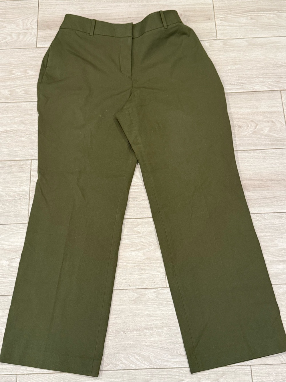 Lane Bryant Newport Pant Curvy Olive Green Trouser Size 16W